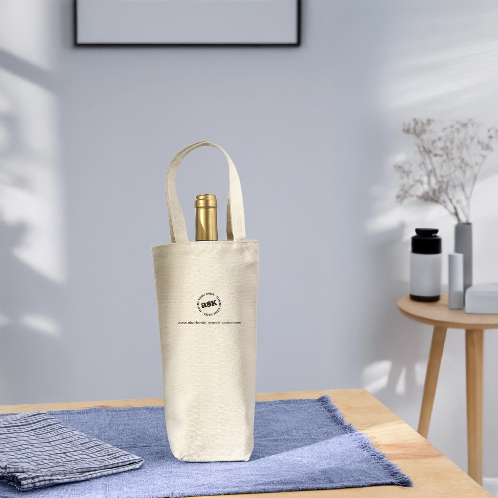 Geschenkbeutel für Flaschen - Natur