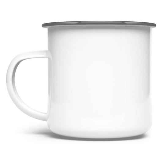 Kinder Emaille Tasse mit Namen und Tiermotiv – spülmaschinenfest und kindersicher