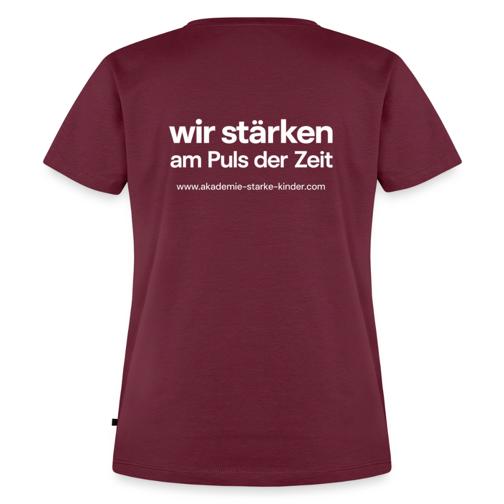 Frauen Premium T-Shirt - Burgunderrot
