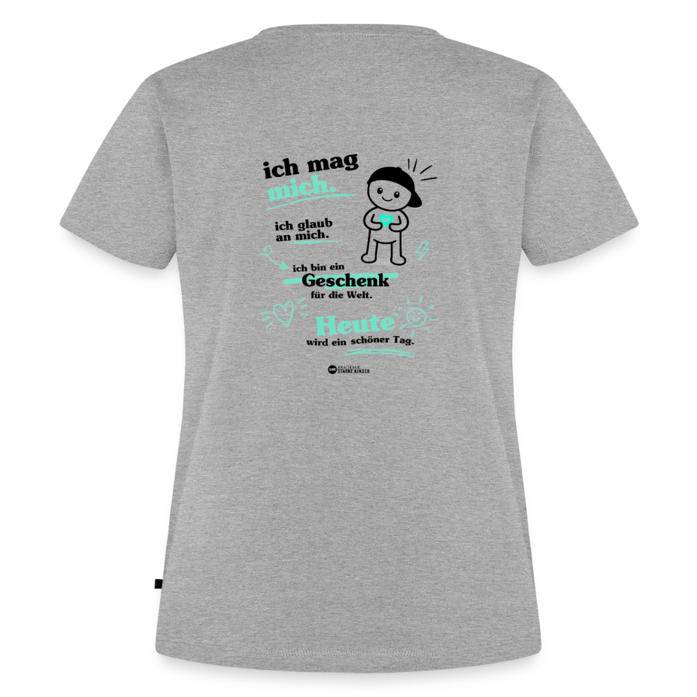 Frauen Premium T-Shirt - Grau meliert