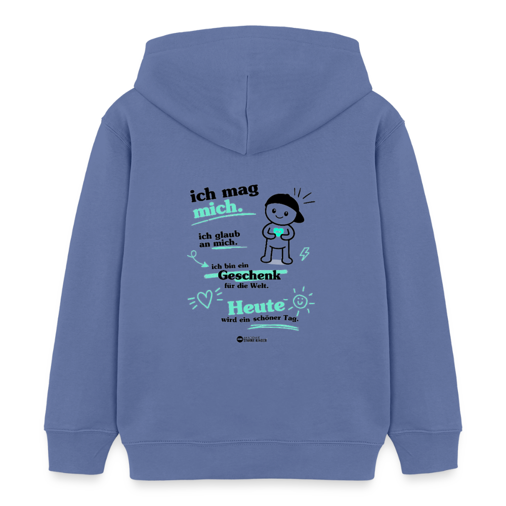 Kinder Organic Hoodie Mini Cruiser von Stanley/Stella - Blau