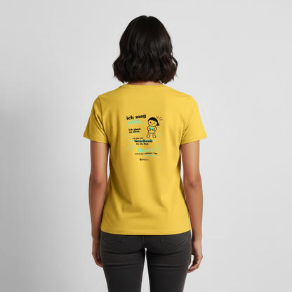 Frauen Premium T-Shirt - Sonnengelb