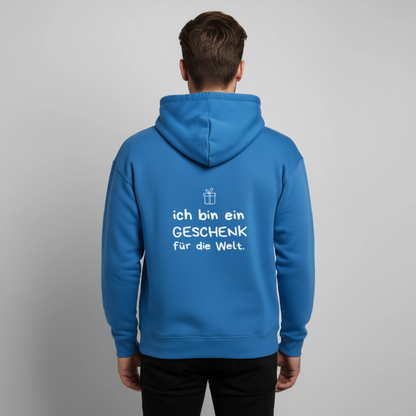 Oversized Unisex Hoodie - Achtsames Blau