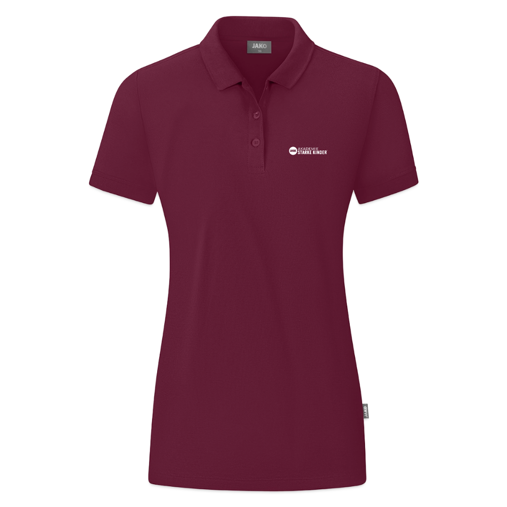 JAKO Frauen Polo Organic - Weinrot
