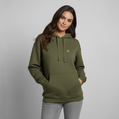 Oversized Unisex Hoodie - Khaki