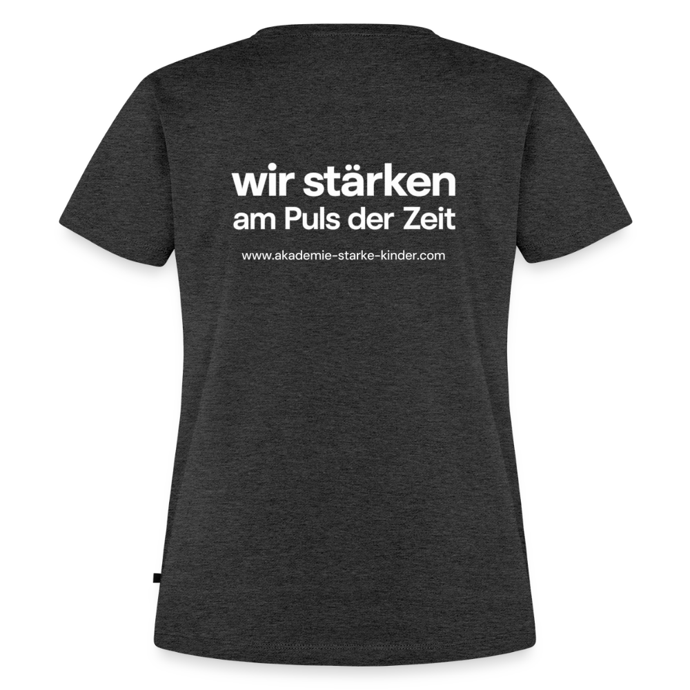 Frauen Premium T-Shirt - Anthrazit meliert