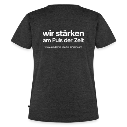 Frauen Premium T-Shirt - Anthrazit meliert