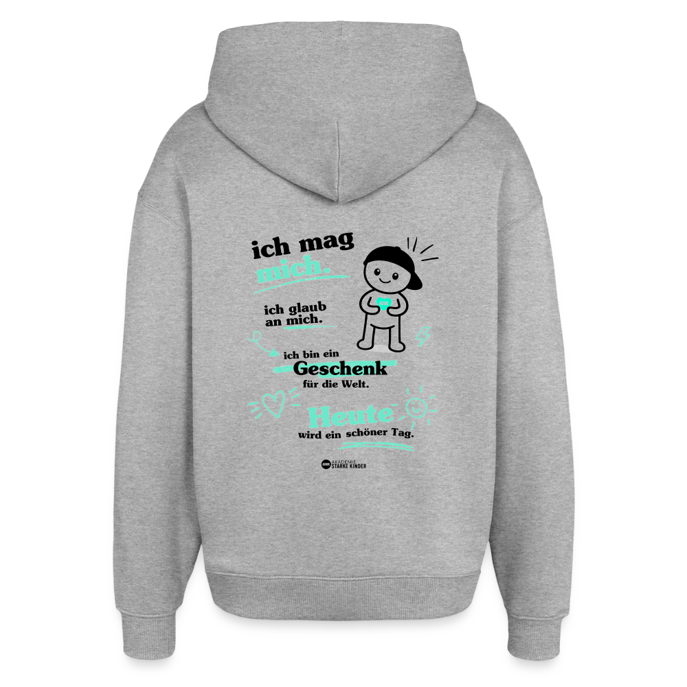Oversized Unisex Hoodie von Stanley/Stella - Grau meliert