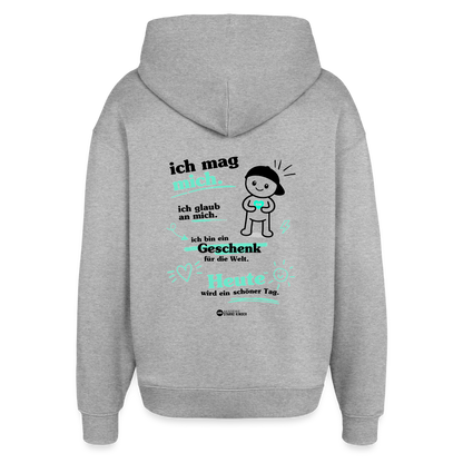 Oversized Unisex Hoodie von Stanley/Stella - Grau meliert