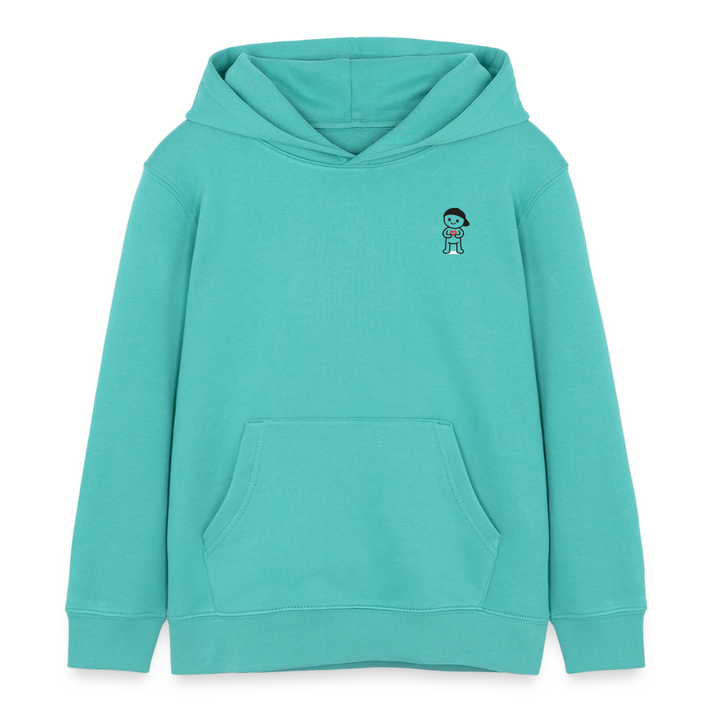 Kinder Organic Hoodie Mini Cruiser von Stanley/Stella - Poolblau