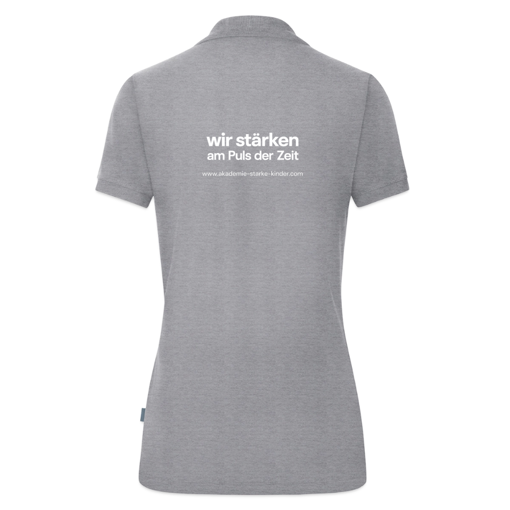 JAKO Frauen Polo Organic - Grau meliert