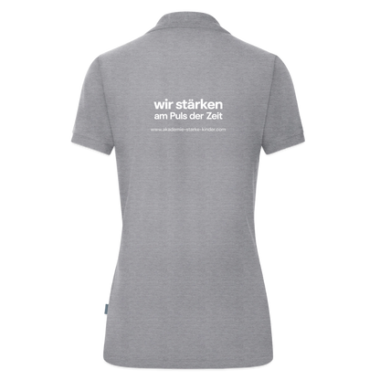 JAKO Frauen Polo Organic - Grau meliert