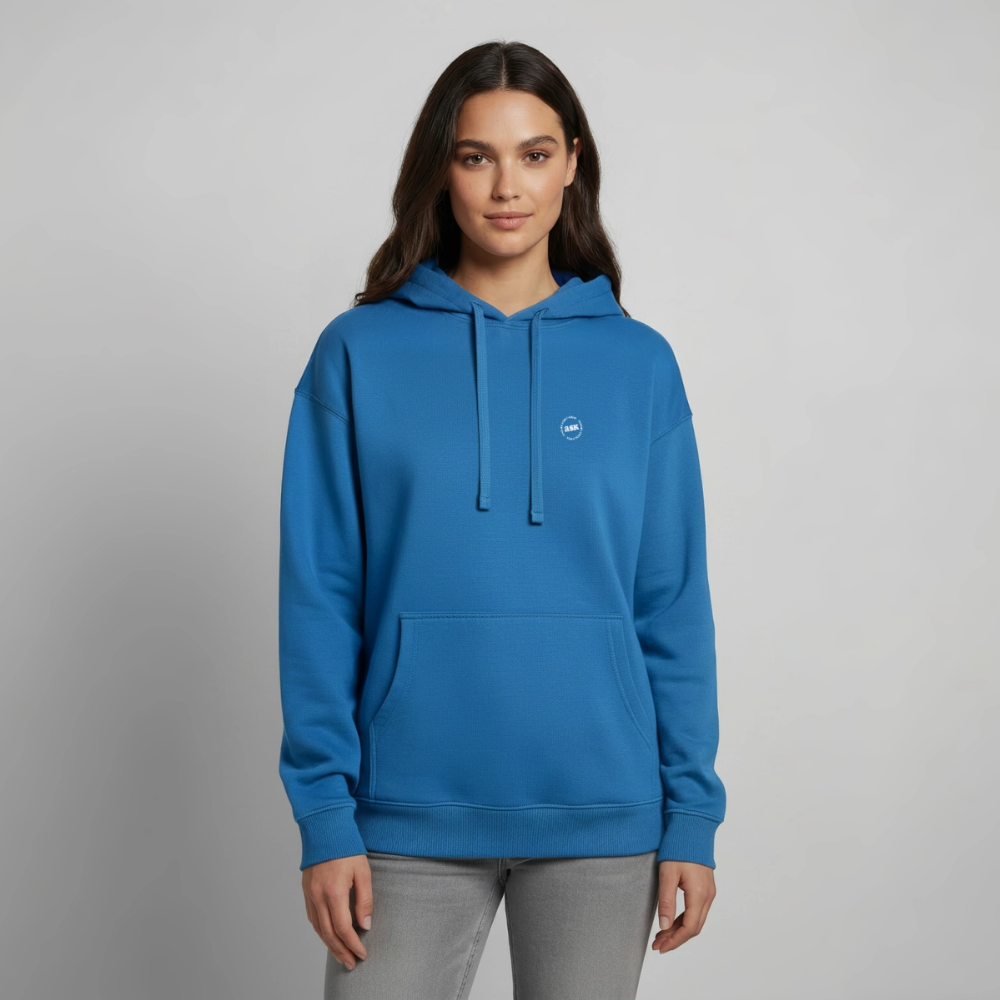 Oversized Unisex Hoodie - Achtsames Blau