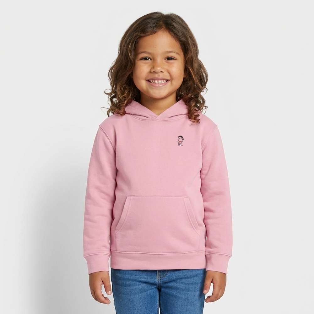 Kinder Organic Hoodie Mini Cruiser von Stanley/Stella - Hellrosa