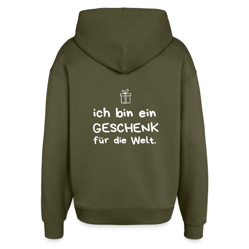 Oversized Unisex Hoodie - Khaki