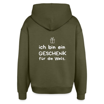 Oversized Unisex Hoodie - Khaki