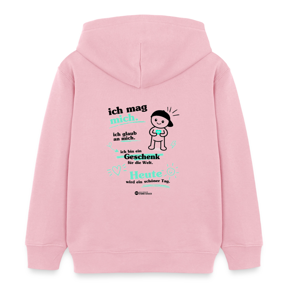 Kinder Organic Hoodie Mini Cruiser von Stanley/Stella - Hellrosa