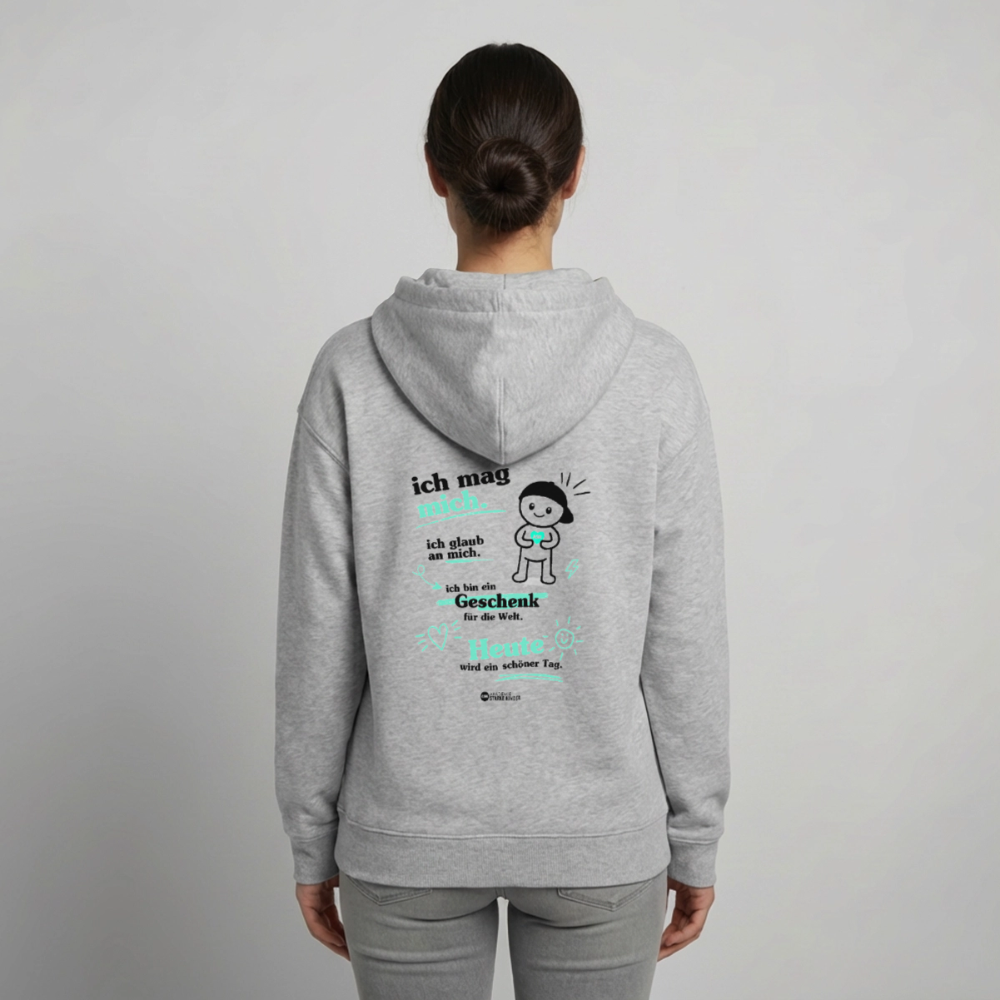 Oversized Unisex Hoodie von Stanley/Stella - Grau meliert