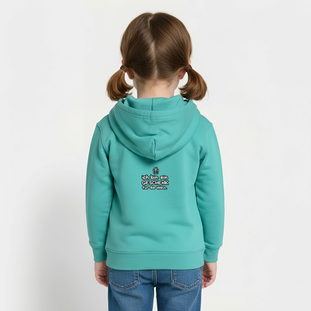 Kinder Organic Hoodie Mini Cruiser von Stanley/Stella - Poolblau