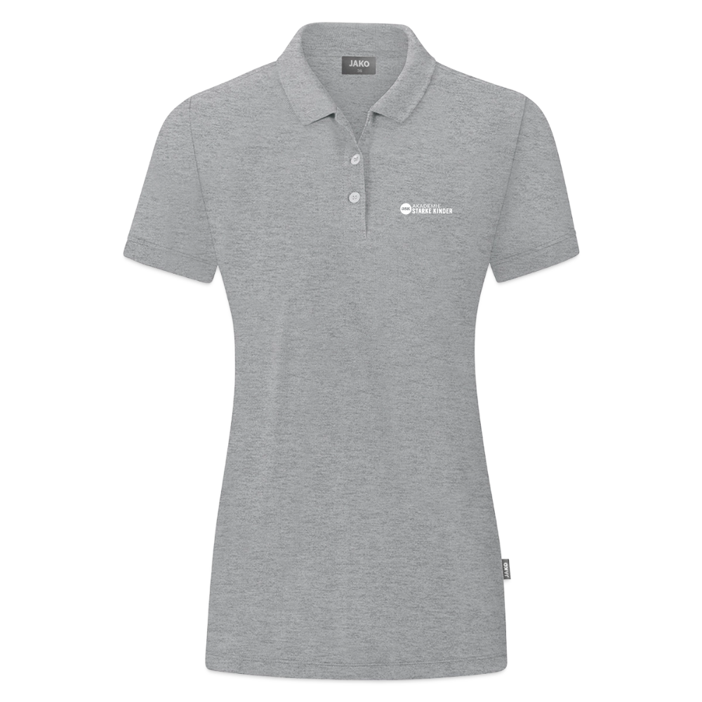 JAKO Frauen Polo Organic - Grau meliert