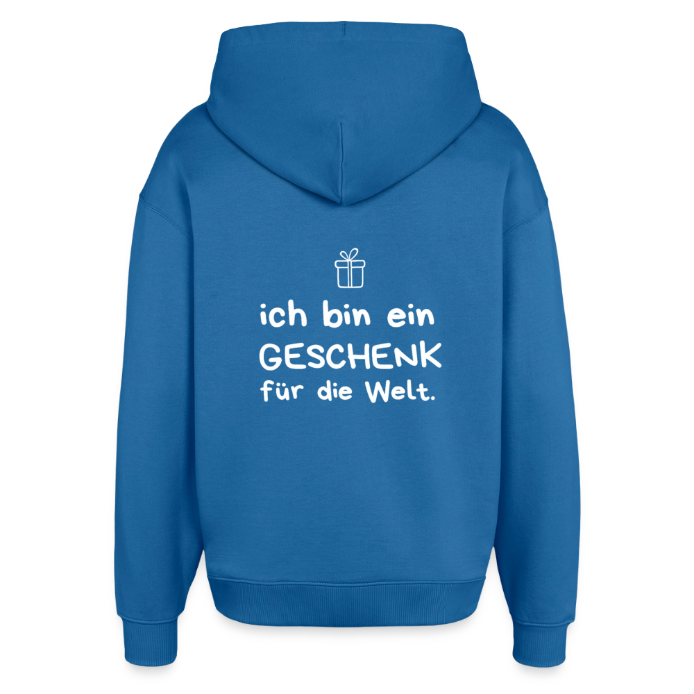 Oversized Unisex Hoodie - Achtsames Blau