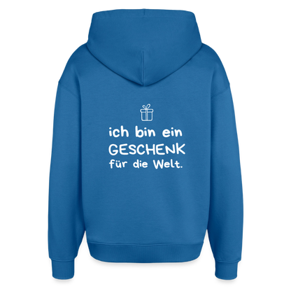 Oversized Unisex Hoodie - Achtsames Blau
