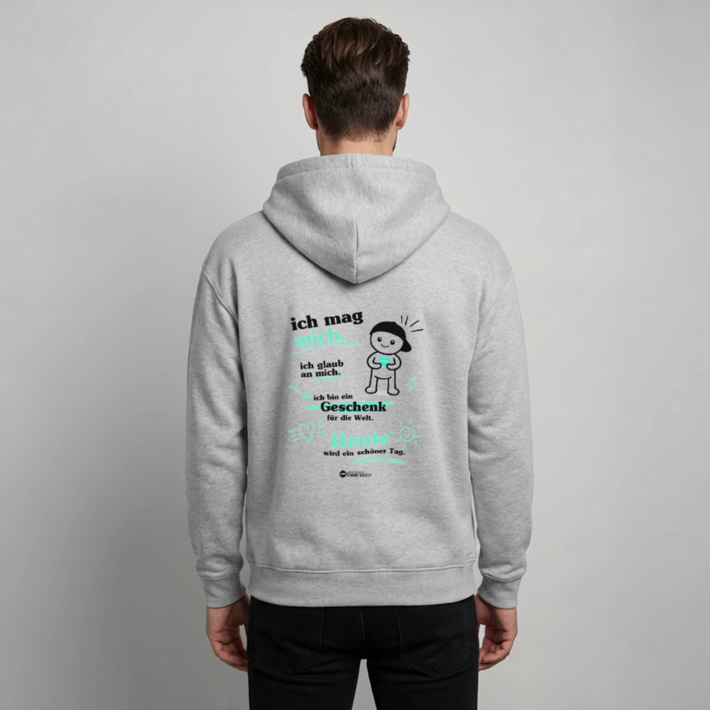 Oversized Unisex Hoodie von Stanley/Stella - Grau meliert