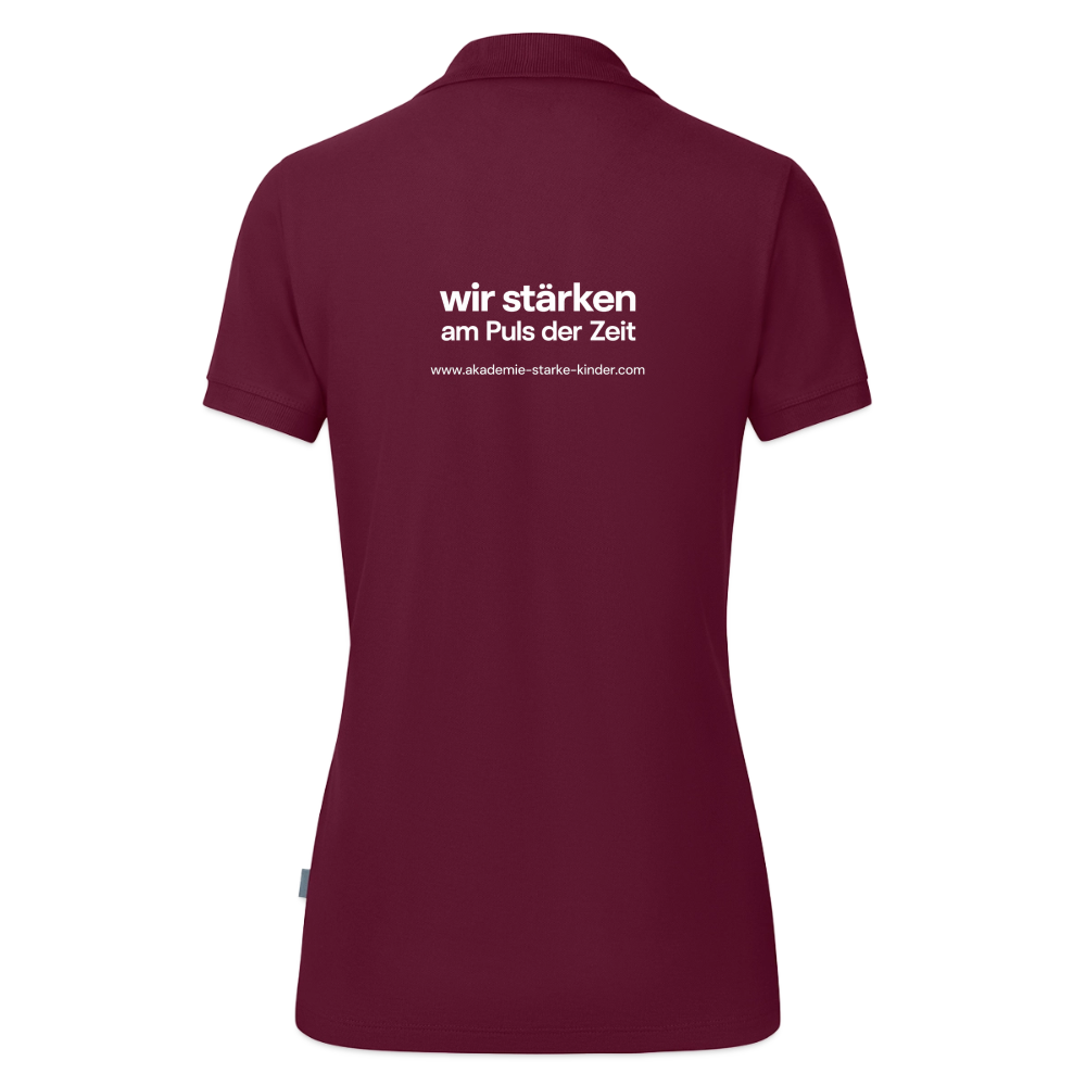 JAKO Frauen Polo Organic - Weinrot