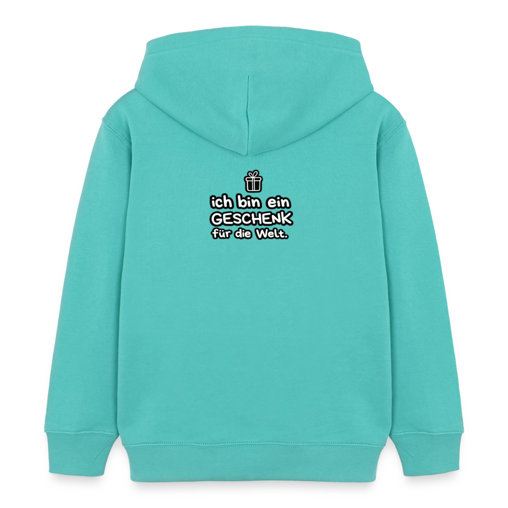 Kinder Organic Hoodie Mini Cruiser von Stanley/Stella - Poolblau