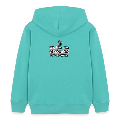 Kinder Organic Hoodie Mini Cruiser von Stanley/Stella - Poolblau
