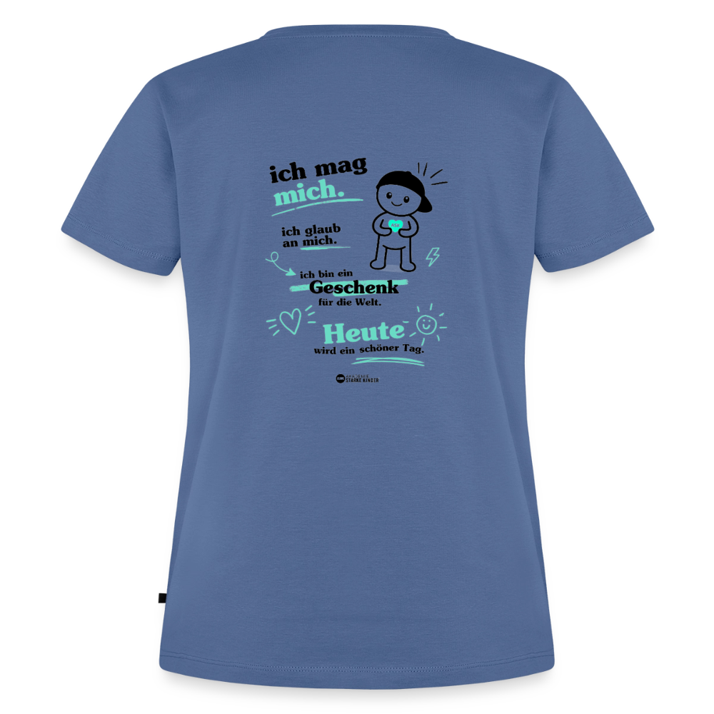 Frauen Premium T-Shirt - Taubenblau