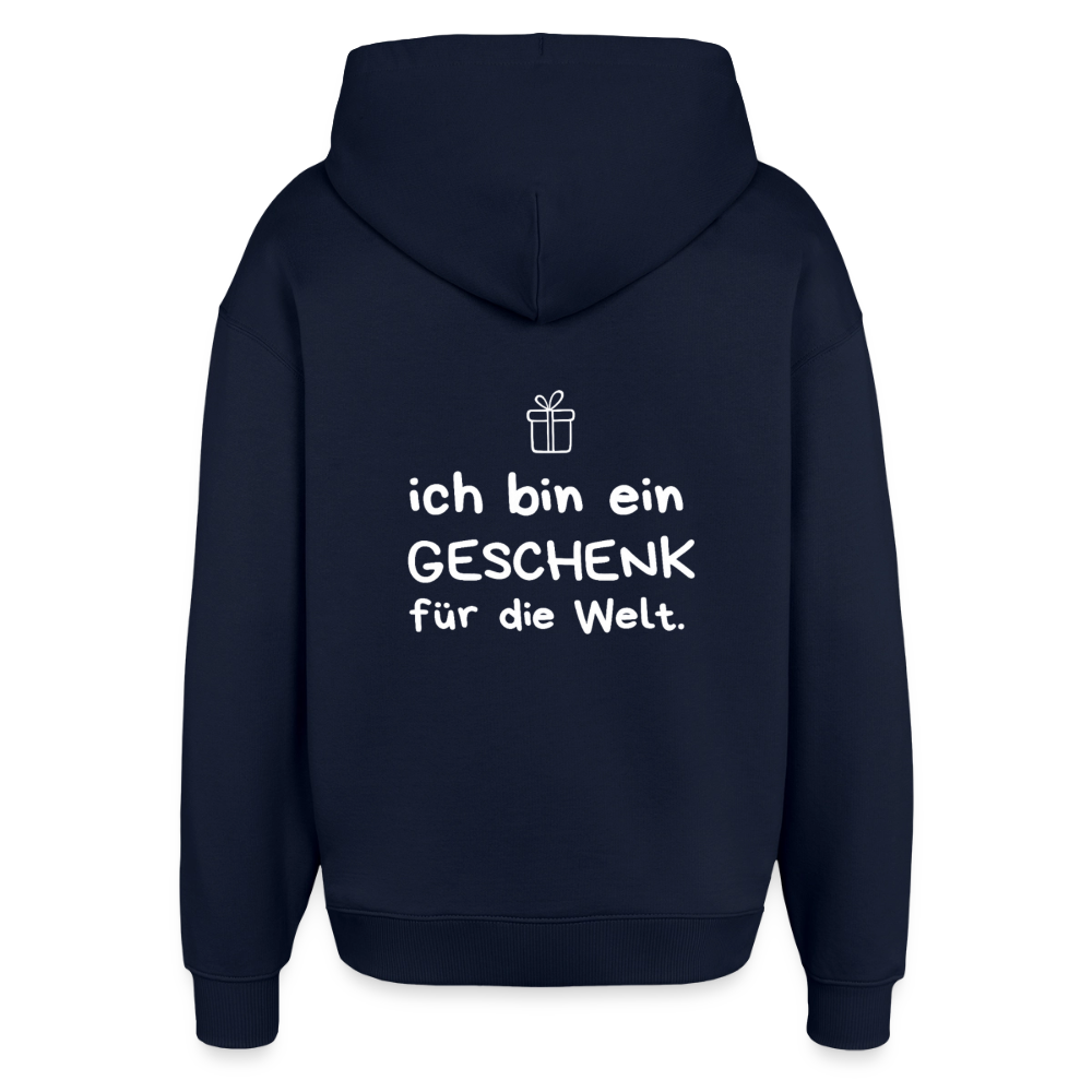 Oversized Unisex Hoodie - Navy