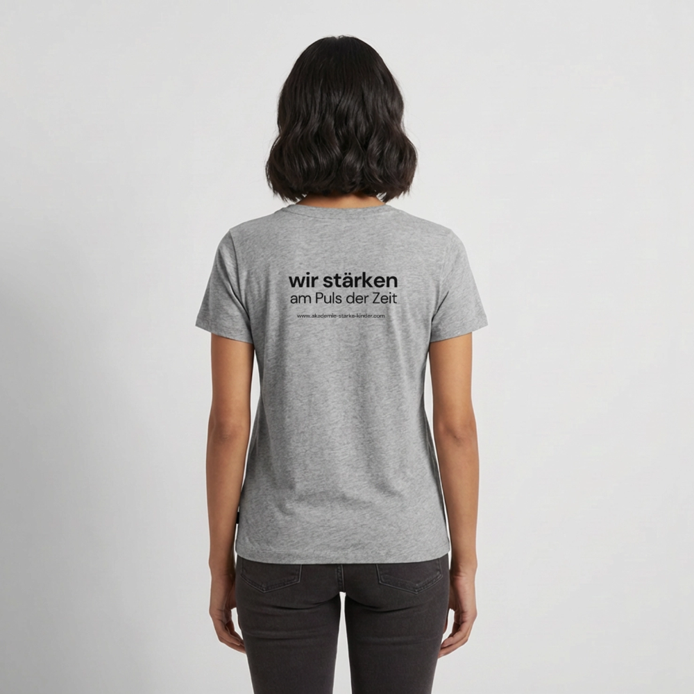 Frauen Premium T-Shirt - Grau meliert
