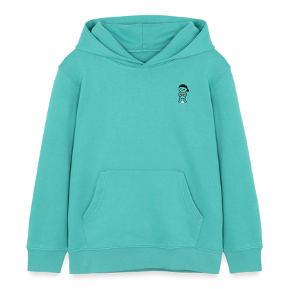 Kinder Organic Hoodie Mini Cruiser von Stanley/Stella - Poolblau