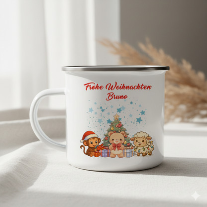 Emaille Tasse Tasse Weihnachten