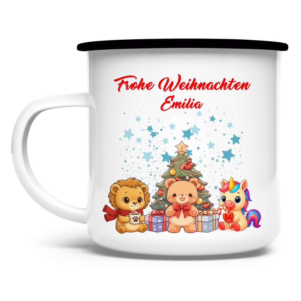 Emaille Tasse Tasse Weihnachten