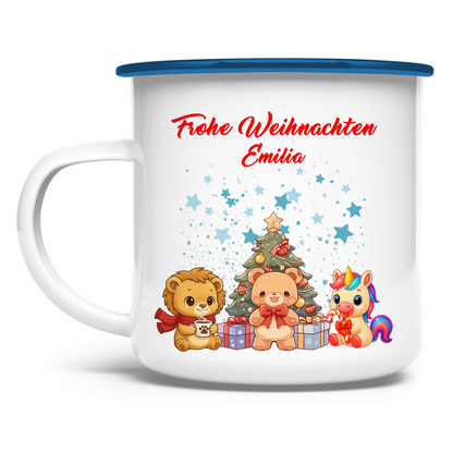 Emaille Tasse Tasse Weihnachten