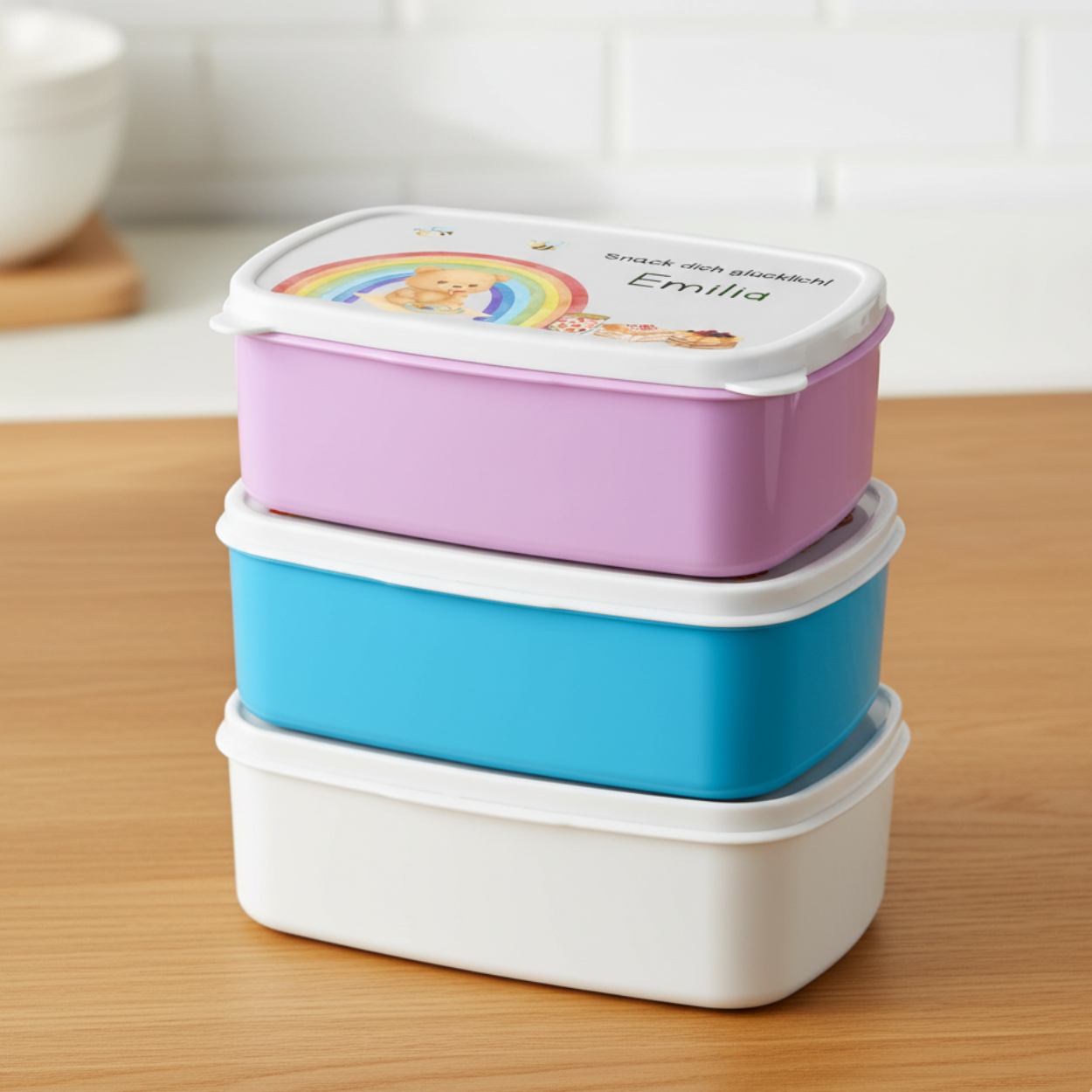 Brotdose mit Namen – praktische und sichere Lunchbox von Teddylicht