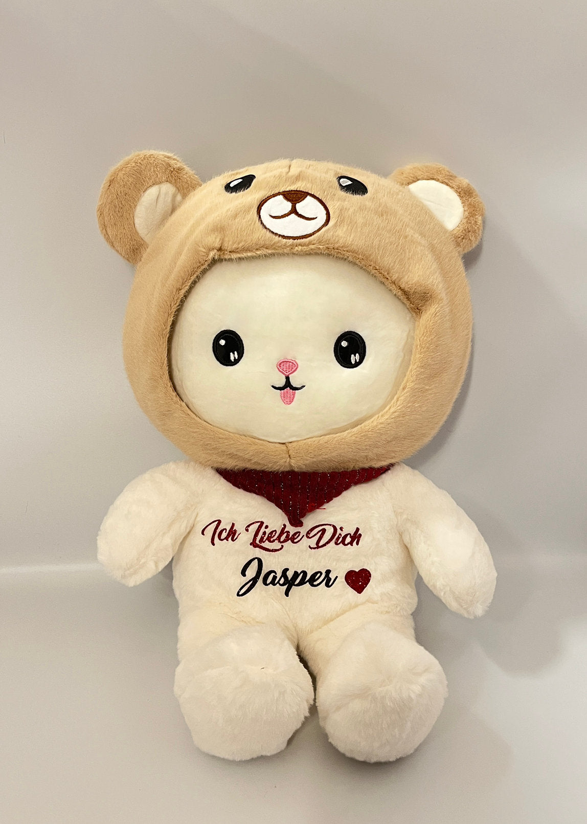 teddybaer Kuscheltier im Kinderzimmer mit widmung – personalisiertes Geschenk zur Geburt